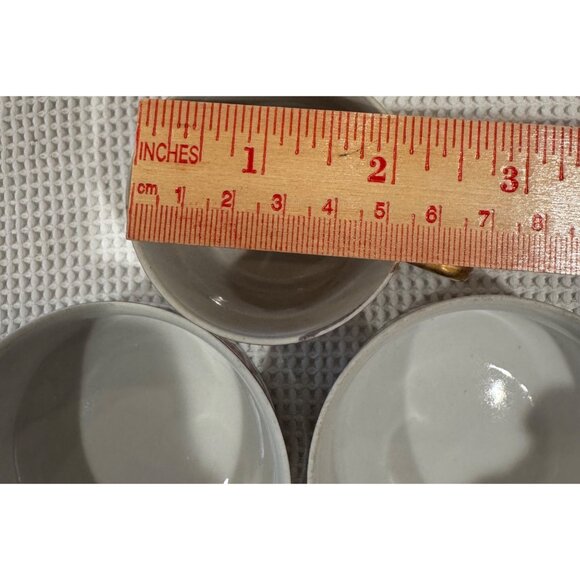 Nippon Hand Painted Porcelain Bowls & Demitasse Cup Floral w/ Gold Trim Antique - Picture 3 of 8